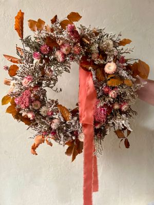 AUTUMN LEAVES DRIED WREATH