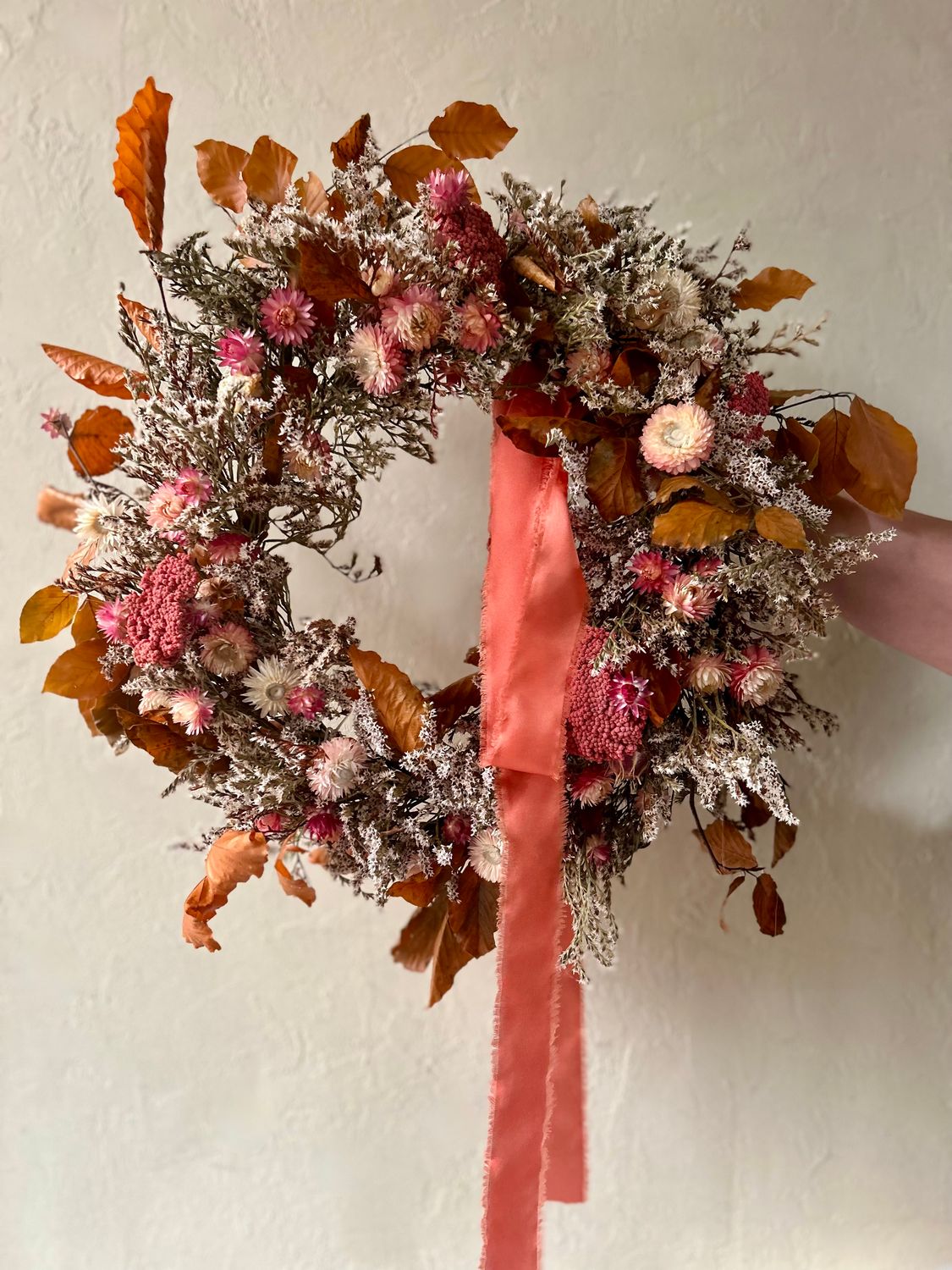 AUTUMN LEAVES DRIED WREATH