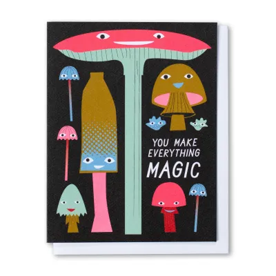 MAGIC MUSHROOMS NOTE CARD