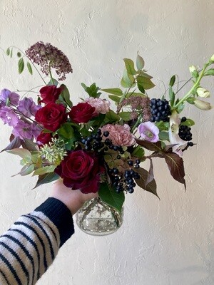 AUTUMN HOBNAIL VASE