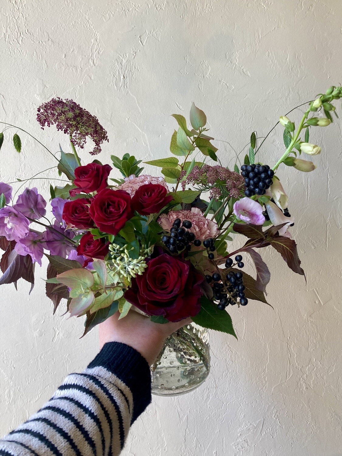 AUTUMN HOBNAIL VASE