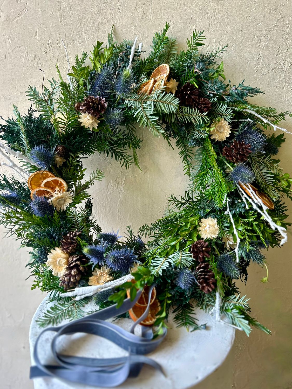 WINTER THISTLE WREATH