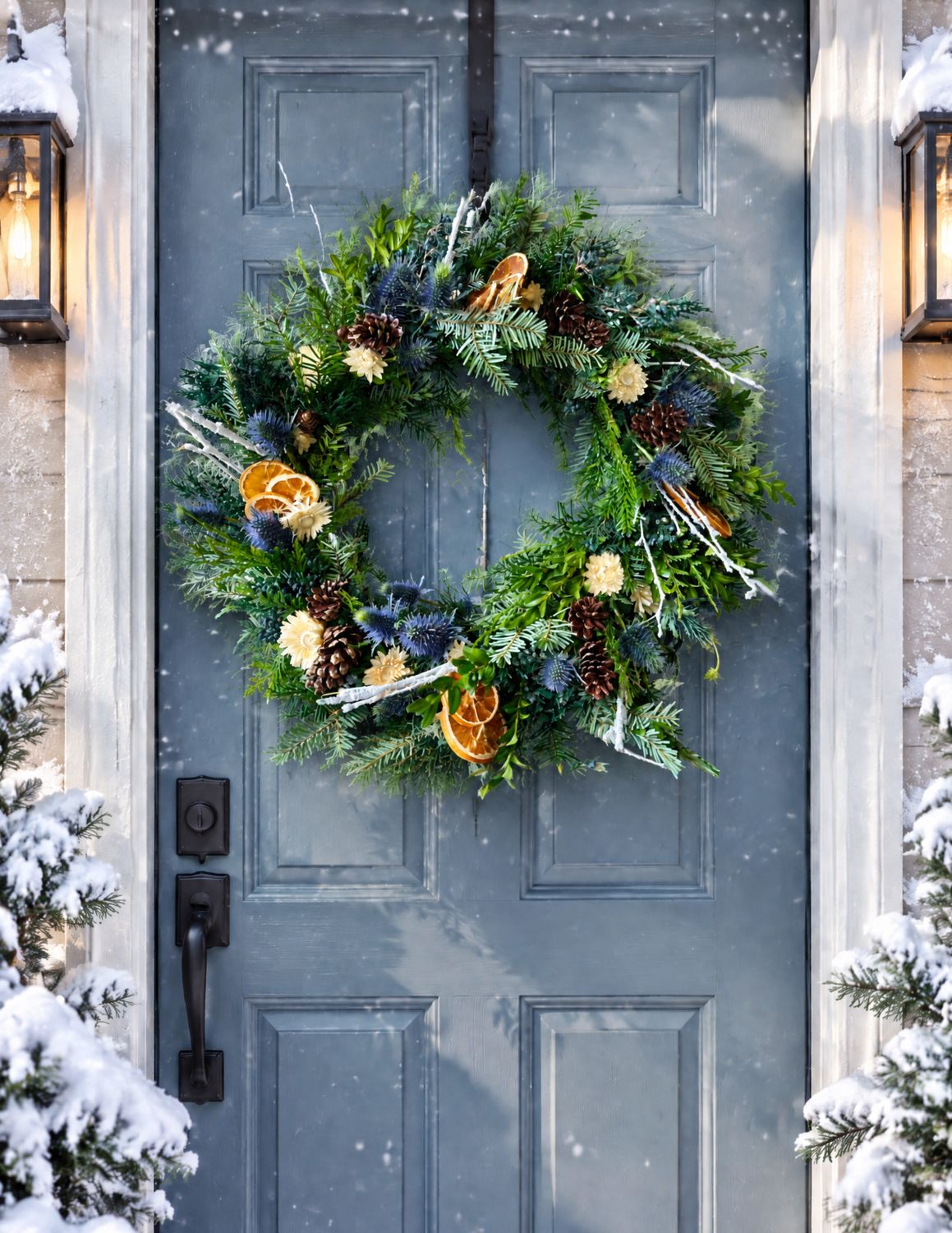 WINTER THISTLE WREATH