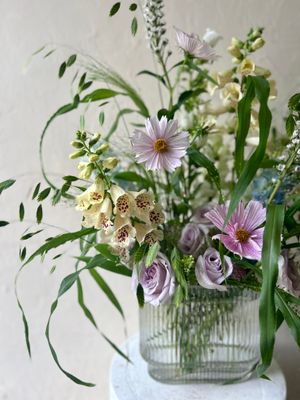 SUMMER FIELD FLOWERS OBLONG VASE