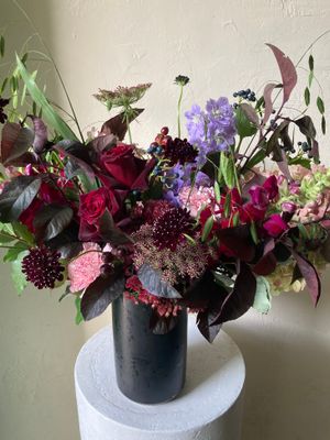 AUTUMN RUBY VASE