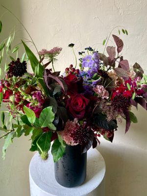 AUTUMN RUBY VASE