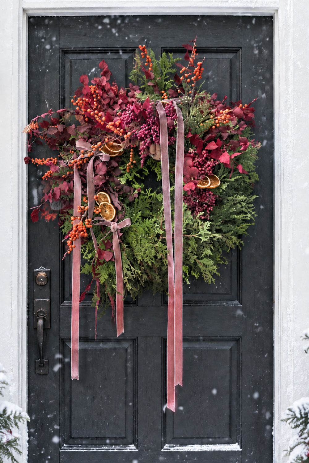 BERRIES + BOWS WREATH