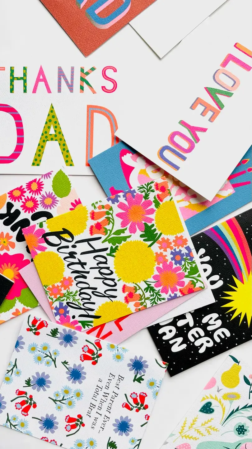GROOVY FLORAL THANK YOU NOTE CARD