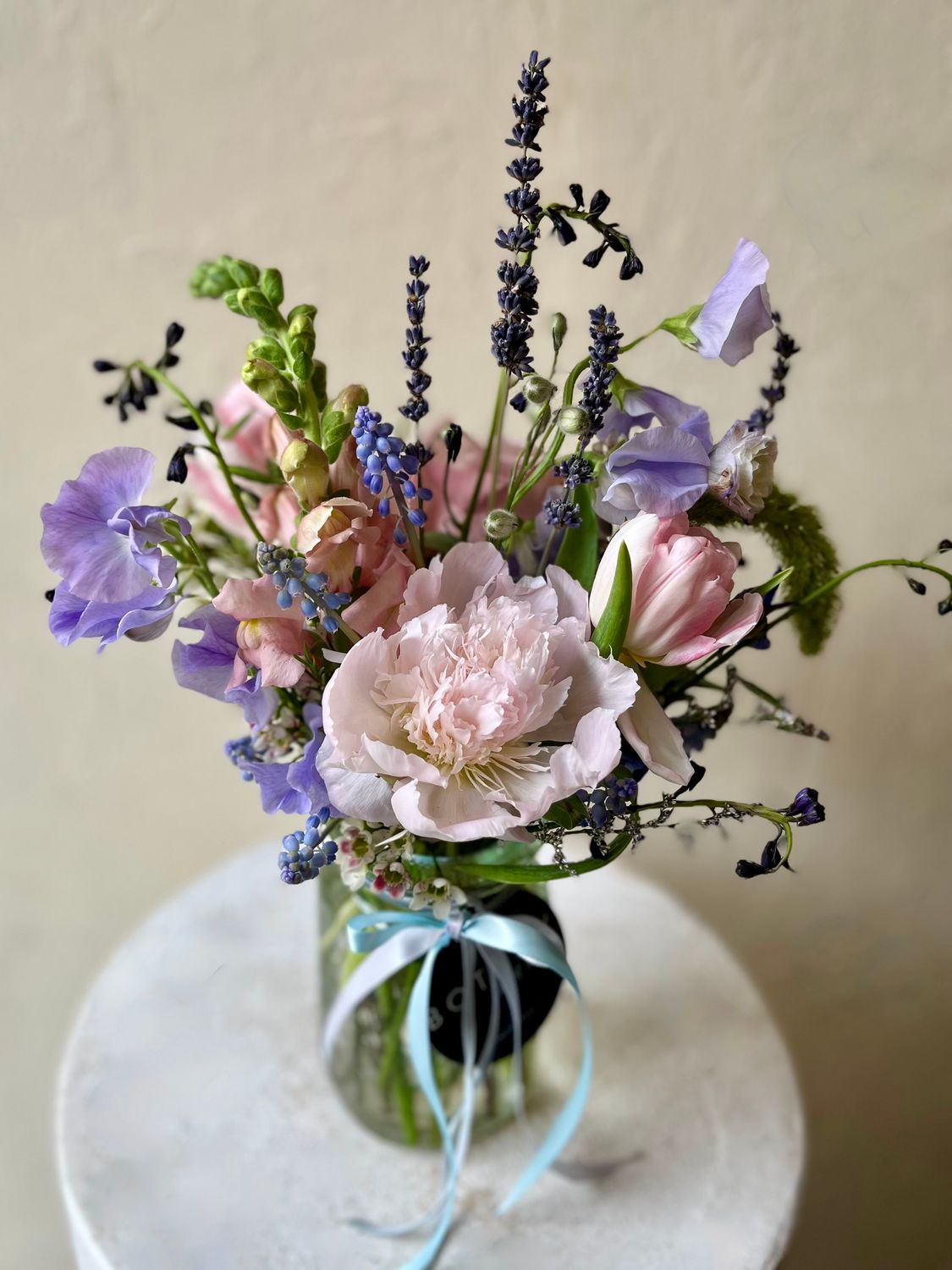 LAVENDER PEONY JAR