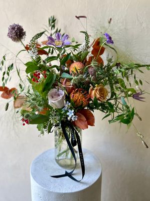 WILD AUTUMNAL MASON JAR