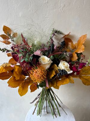 AUTUMN PROTEA HANDTIED BOUQUET