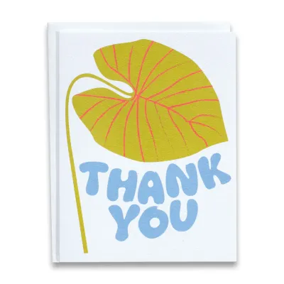THANK YOU LEAF NOTE CARD
