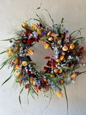 SUMMER IN FALL DRIED WREATH