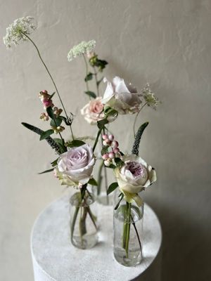 HIGHBALL BUD VASES - FRESH FLOWERS
