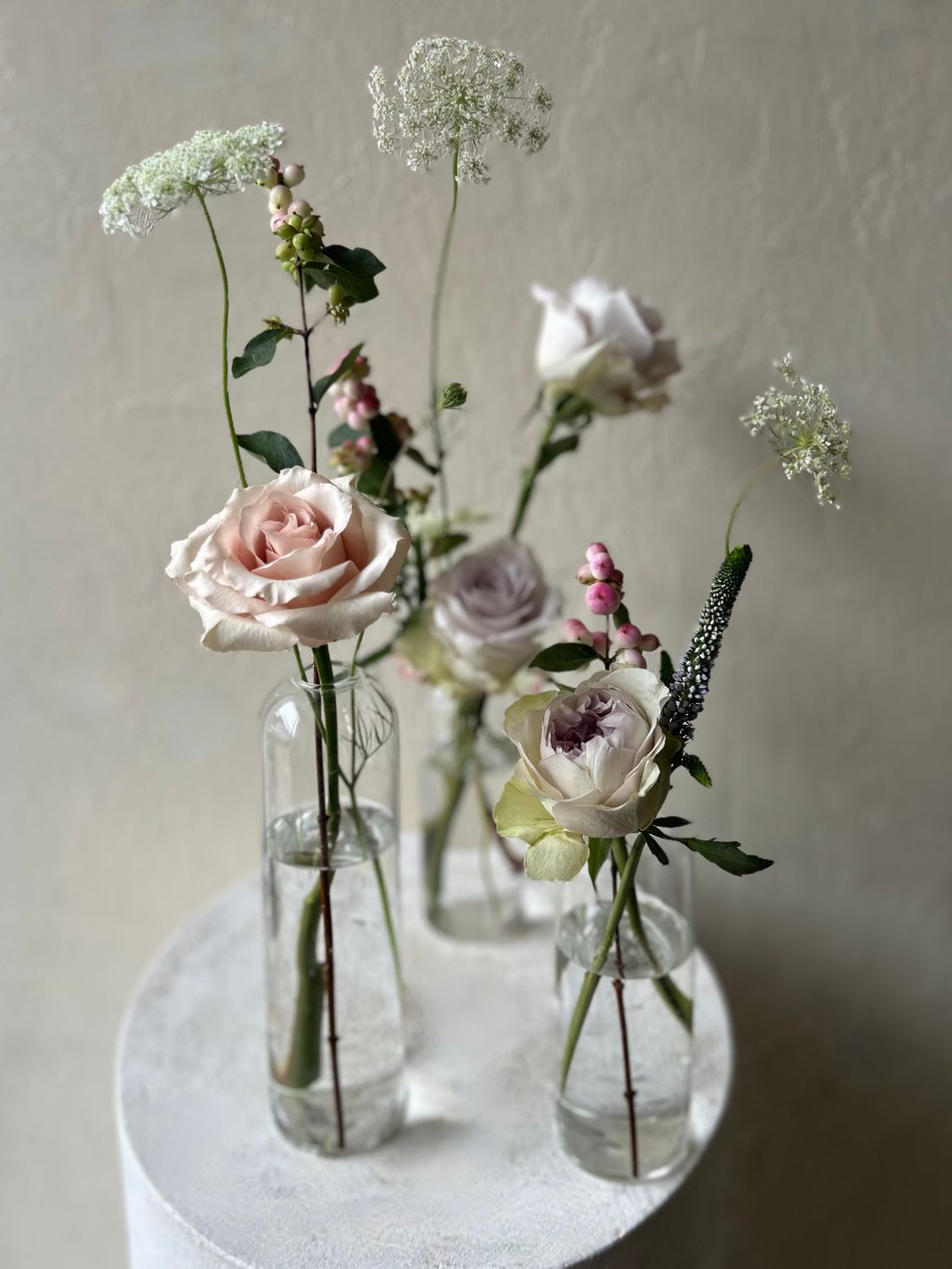 HIGHBALL BUD VASES - FRESH FLOWERS