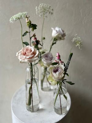 HIGHBALL BUD VASES - FRESH FLOWERS