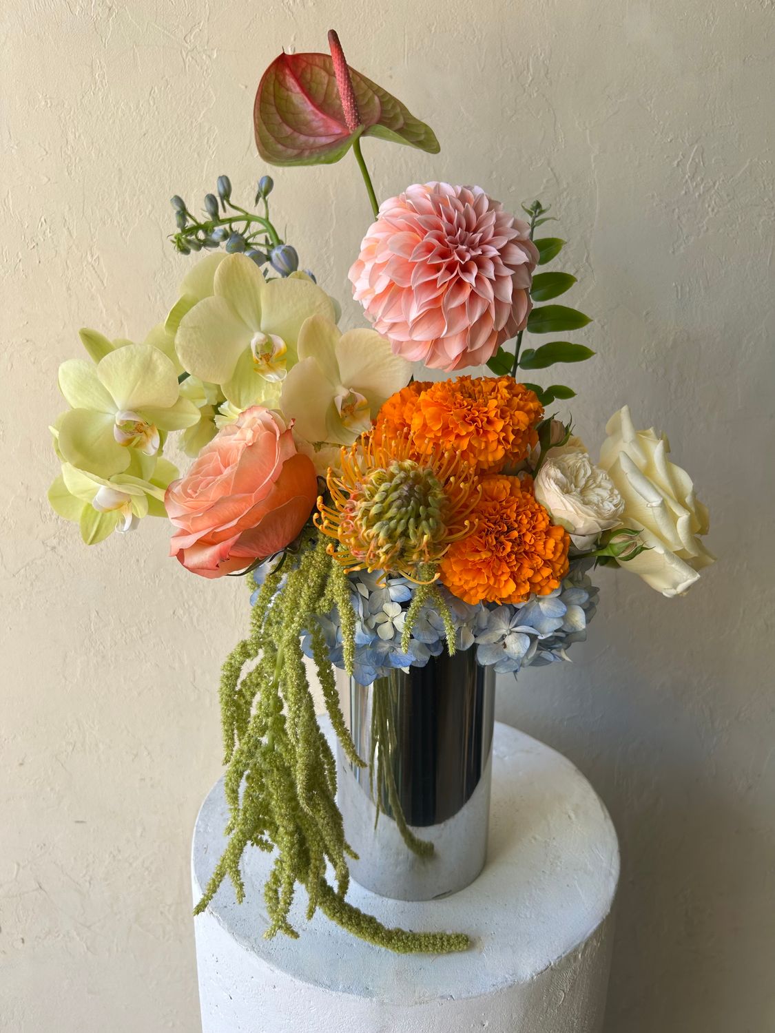 COLOUR CHROME VASE