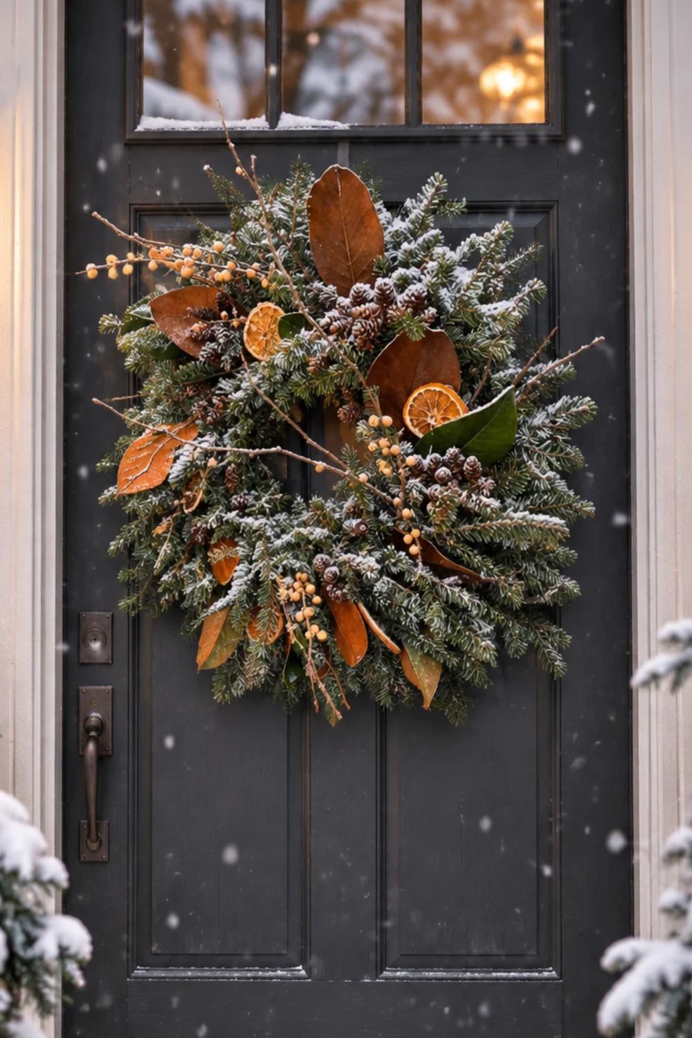 RUSTIC WINTER CITRUS WREATH