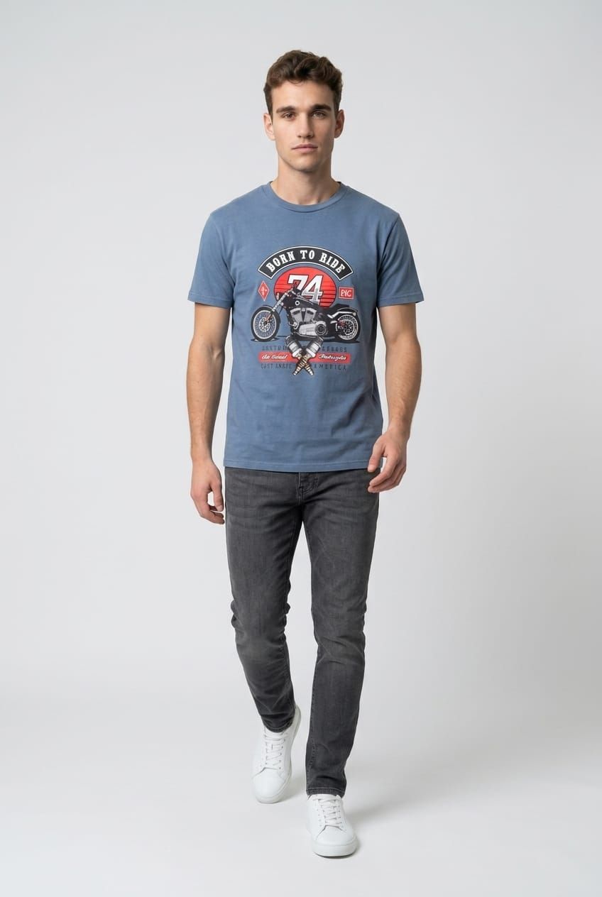 Camiseta Moto 74.