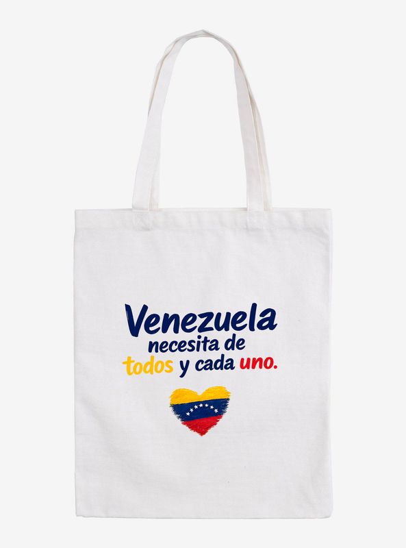 Bolsa de algodón blanca Venezuela 38 *42.