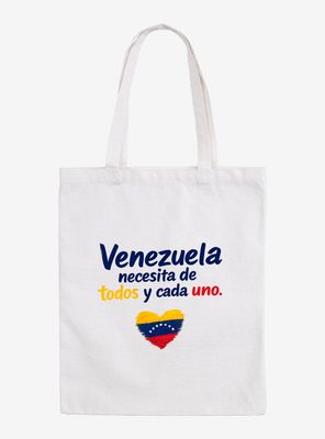 Bolsa de algodón blanca Venezuela 38 *42.