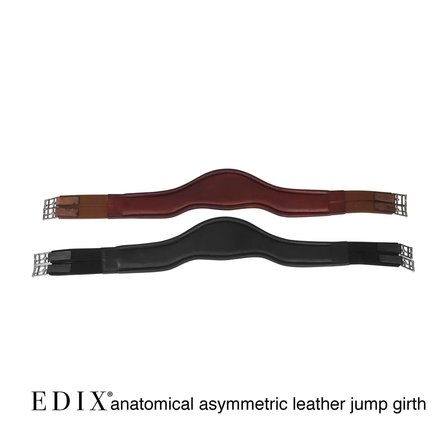 EDIX Popręg Skórzany ASYMMETRIC Jumping