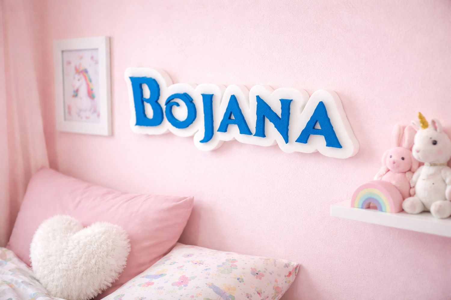 Personalizovani 3D Natpis sa Imenom – Frozen Stil