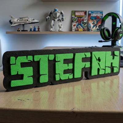 Personalizovani 3D Natpis sa Imenom – Minecraft stil Personalizovani 3D Natpis sa Imenom – Minecraft stil