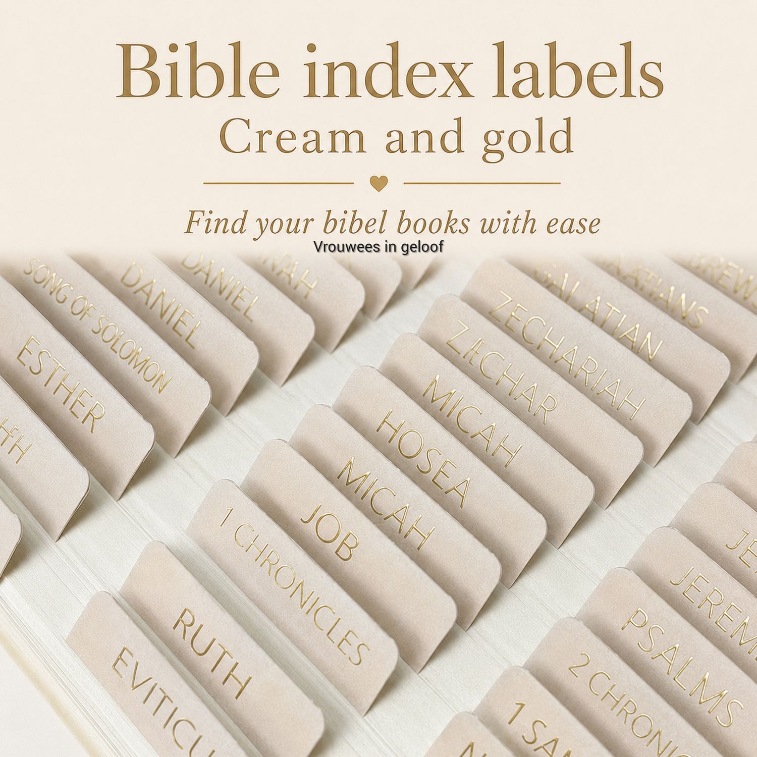 Bible index Labels- Tabs