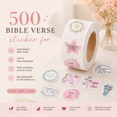 500 Inspirerende Christelike Bybel- en Jesus-plakkers