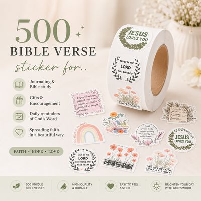 500 Inspirerende Christelike Bybel- en Jesus-plakkers