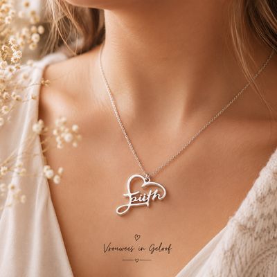 Egte 925 Sterling silver hangertjie- Pragtige Faith pendant. 