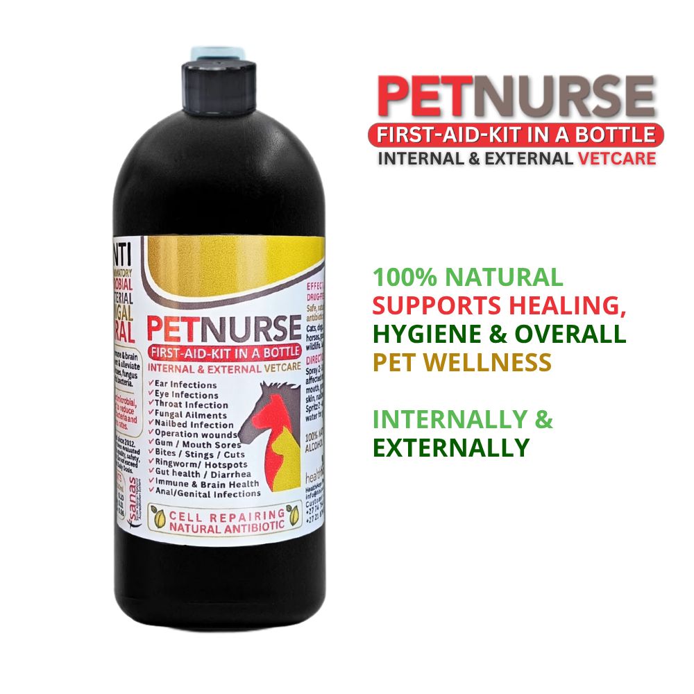 PetNurse 1000 ml - First-aid-kit in a bottle, Internal/External VetCare
