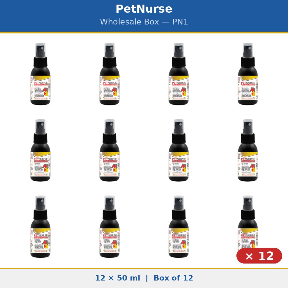 PetNurse 12 x 50 ml  - First-aid-kit in a bottle - Wholesale