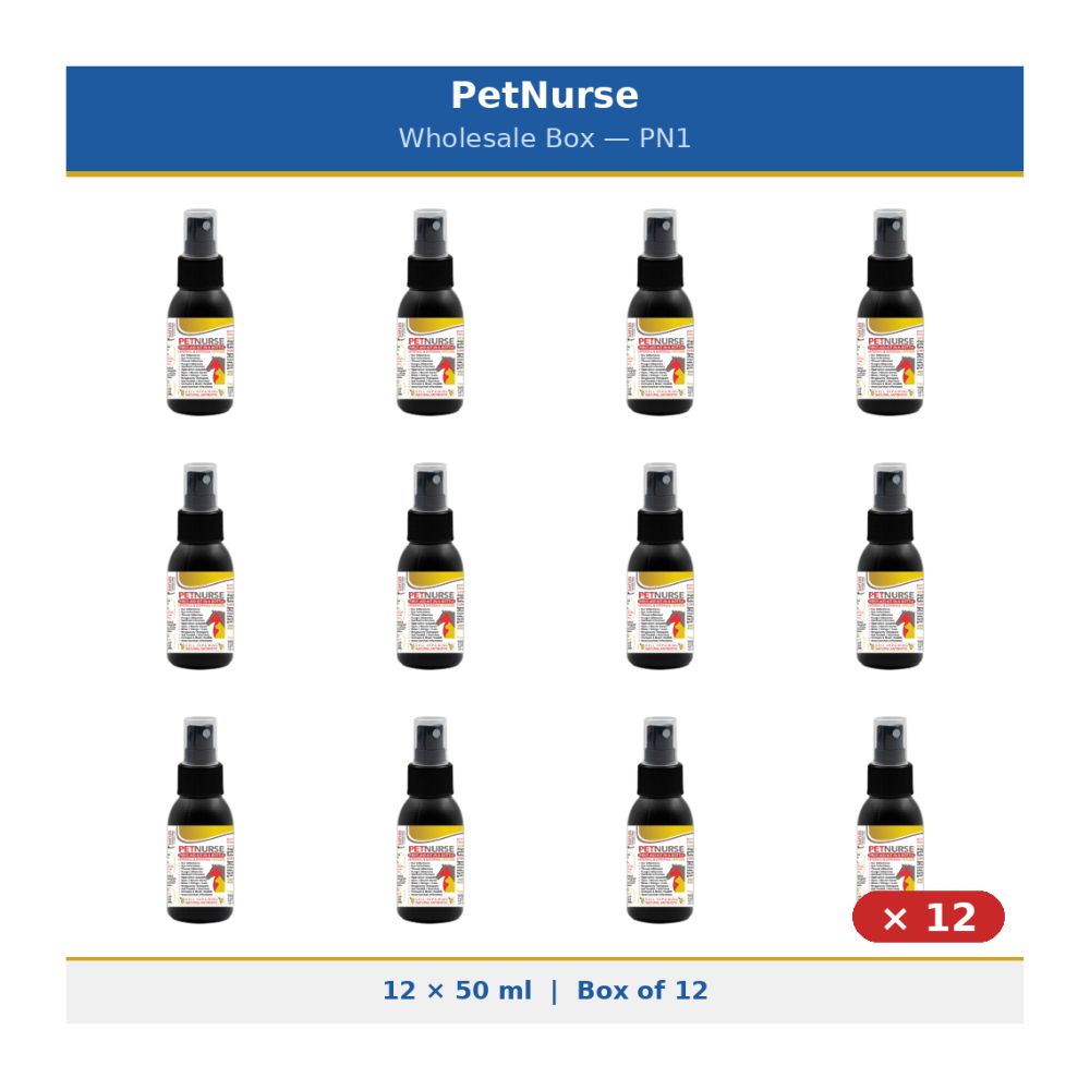PetNurse 12 x 50 ml  - First-aid-kit in a bottle - Starterpack 2