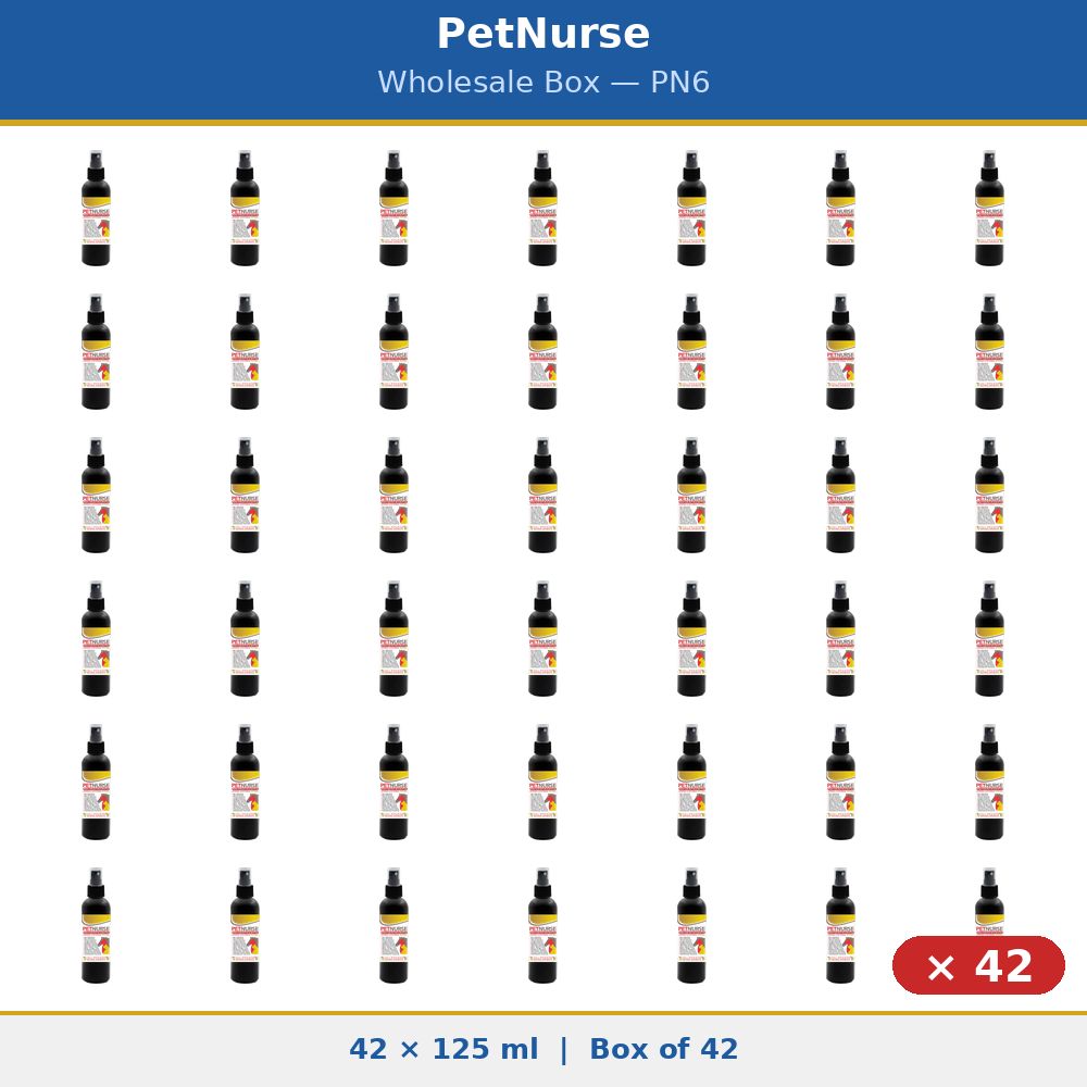 PetNurse 42 x 125 ml  - First-aid-kit in a bottle - Wholesale