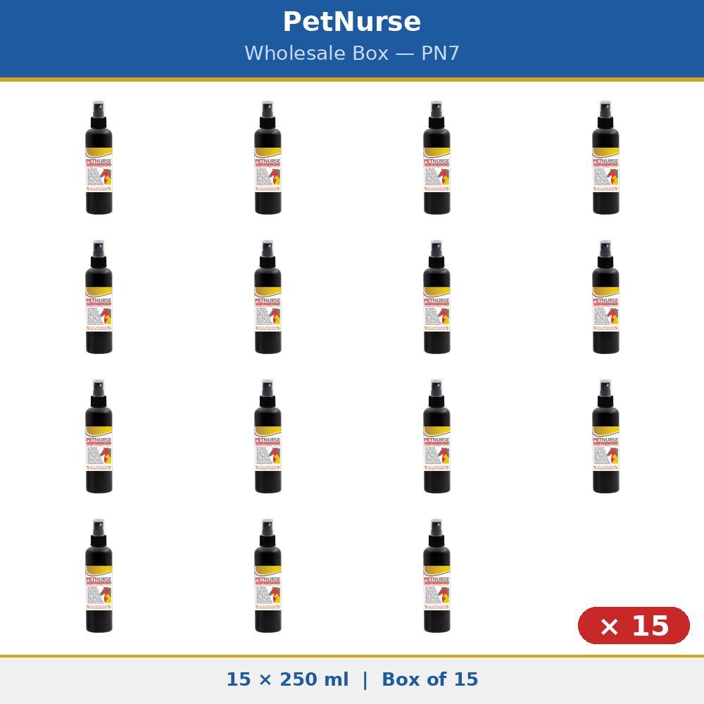PetNurse 15 x 250 ml  - First-aid-kit in a bottle - Wholesale