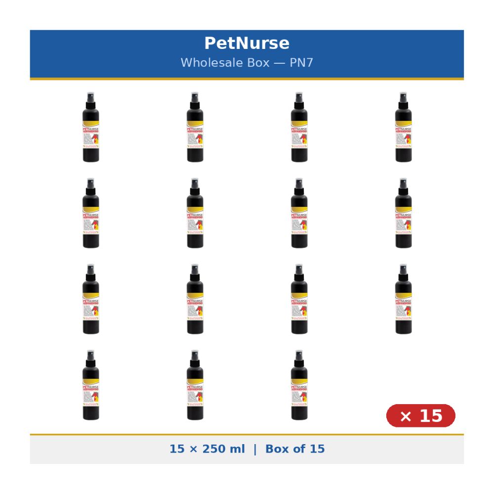 PetNurse 15 x 250 ml  - First-aid-kit in a bottle - Wholesale