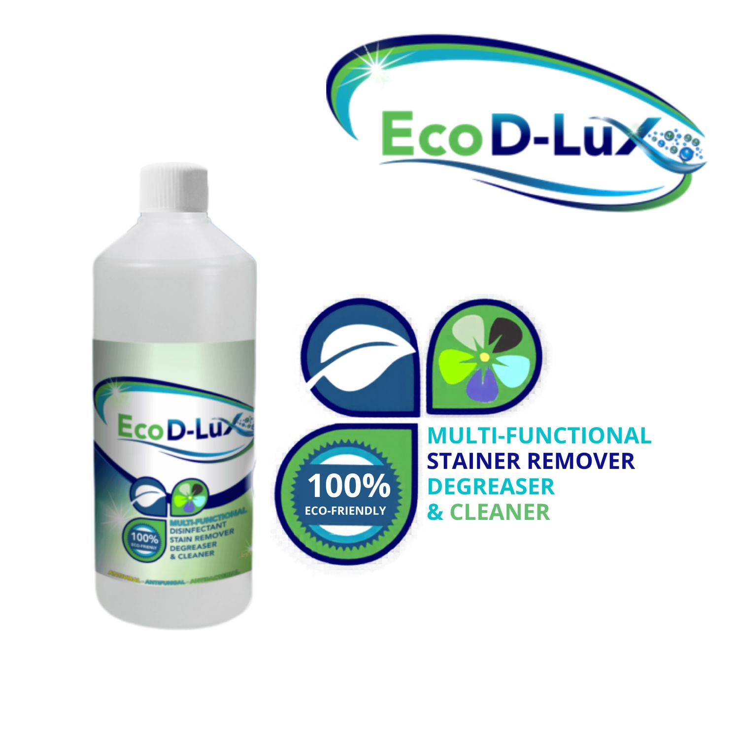 EcoD-lux Multifunctional Stain Remover, Degreaser &amp; Cleaner 1 L Refill