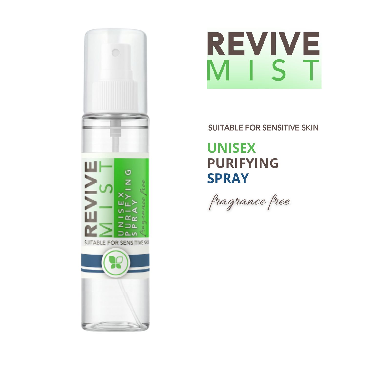 ReviveMist – Unisex Purifying Spray (Fragrance Free) - 150 ml