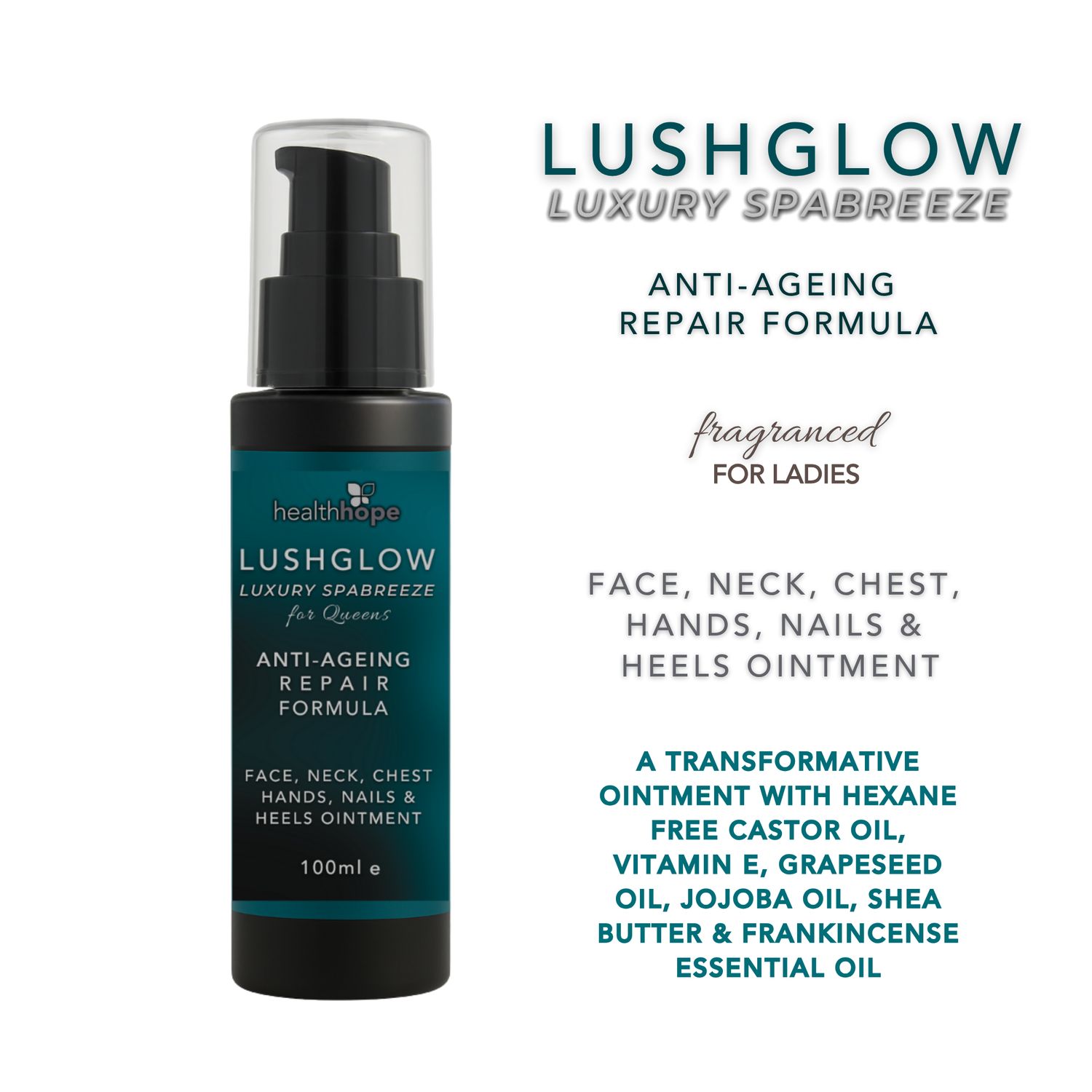 LushGlow Luxury SpaBreeze - Face, Neck, Hands &amp; Feet for Ladies
