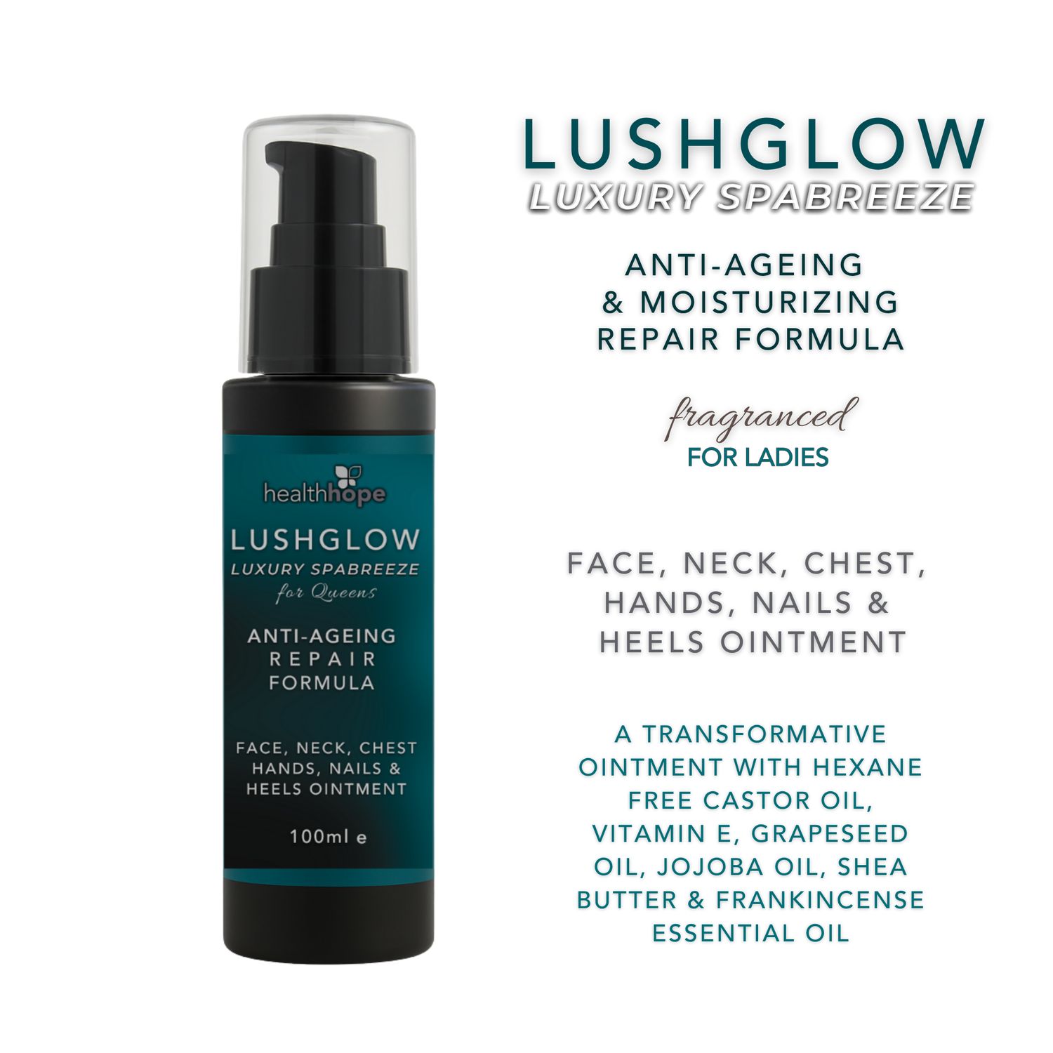 LushGlow Luxury SpaBreeze - Face, Neck, Hands &amp; Feet for Ladies