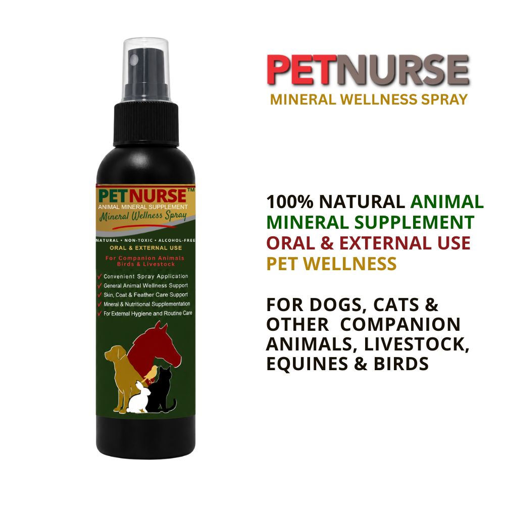 PetNurse 125 ml - Animal Mineral Supplement &amp; Wellness Spray Oral &amp; External Use