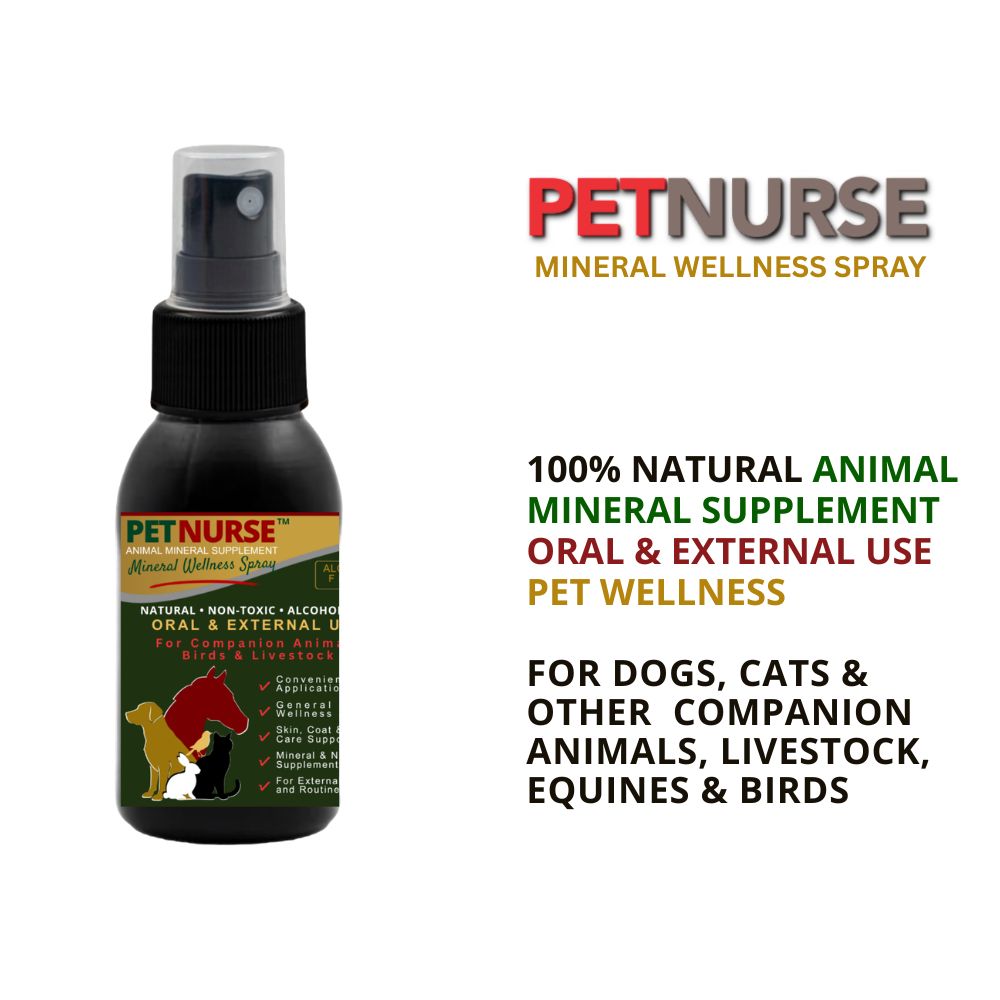 PetNurse 50 ml - Animal Mineral Supplement &amp; Wellness Spray Oral &amp; External Use