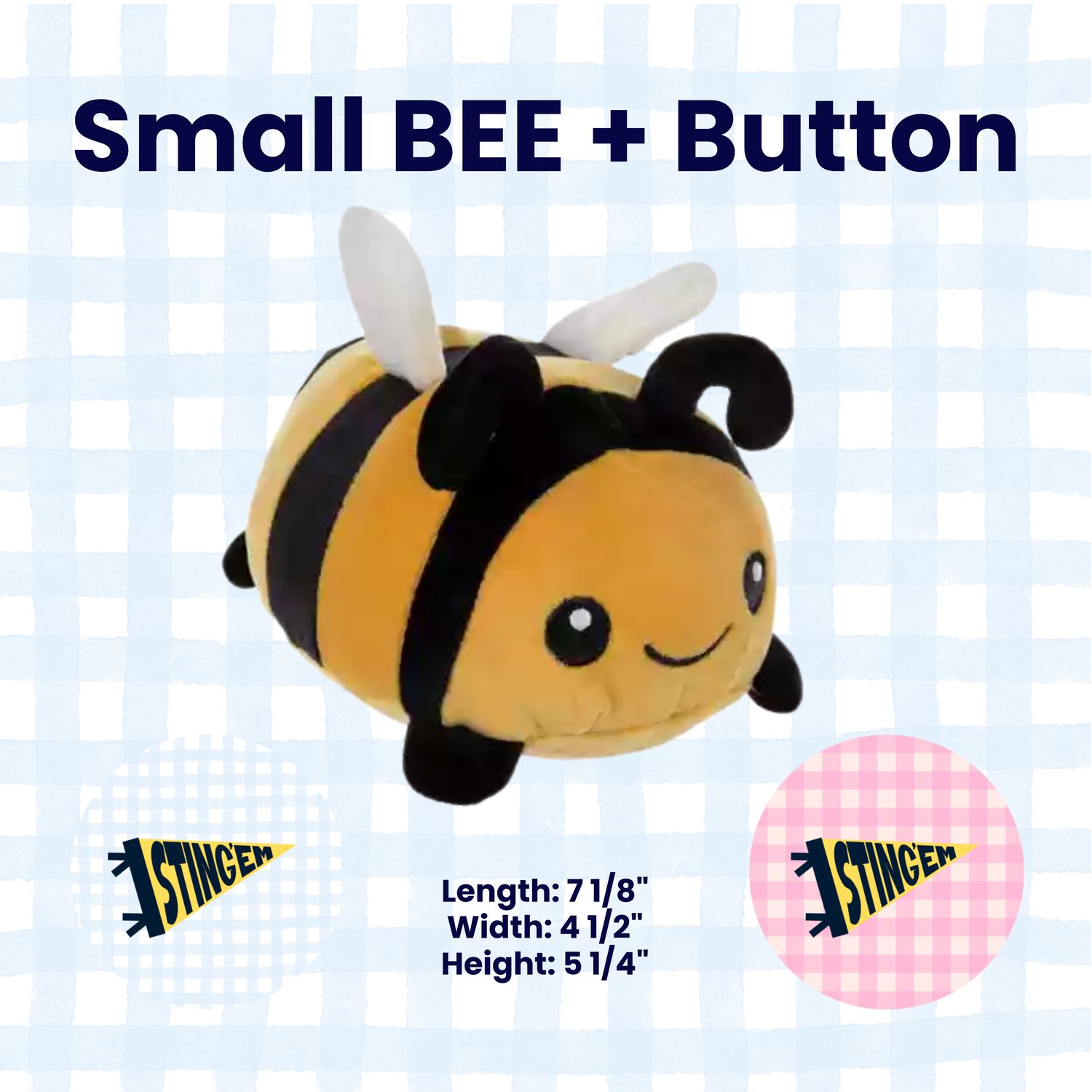 Stuffy - Small Bee + Button