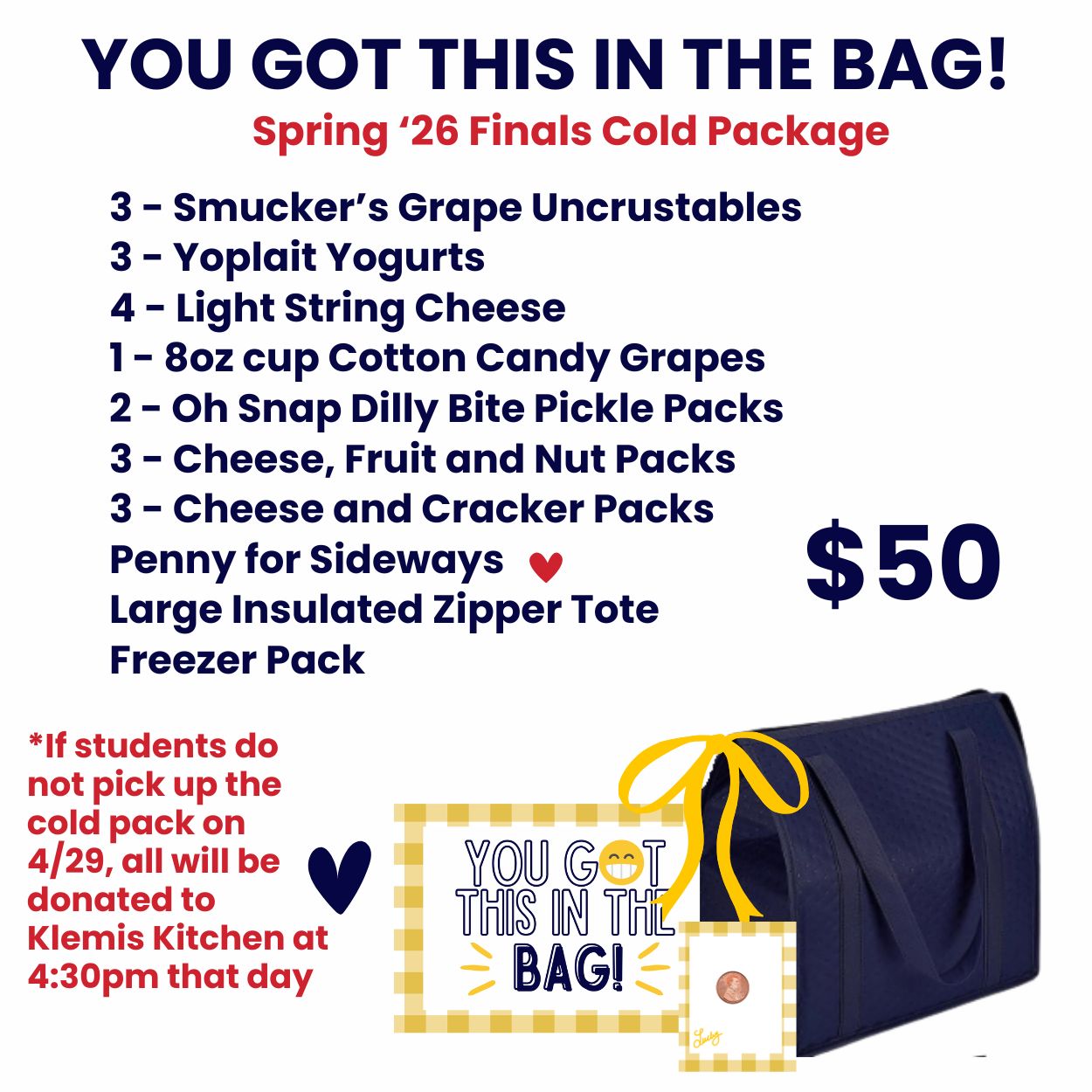 YOU GOT THIS IN THE BAG!