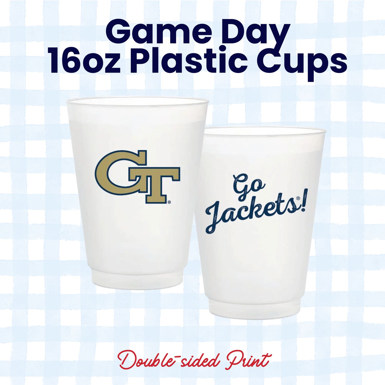 Game Day - 16oz Plastic Cups