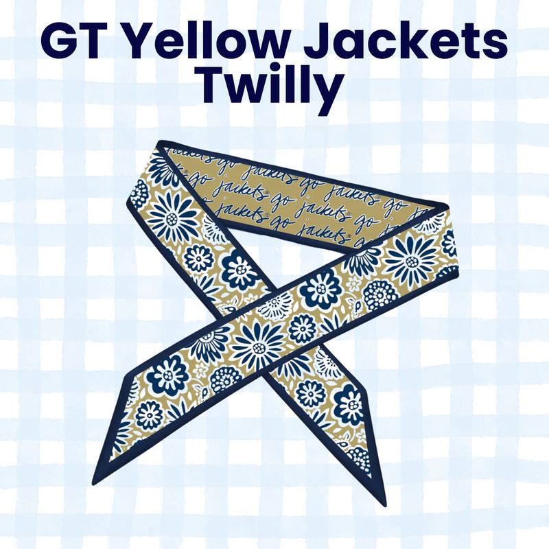 Georgia Tech - Yellow Jacket Skinny Scarf - Twilly