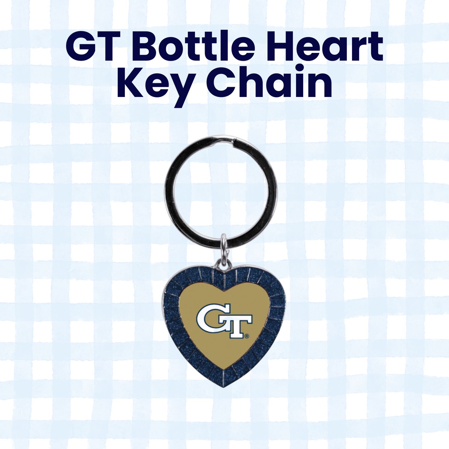 Georgia Tech - Heart Key Chain