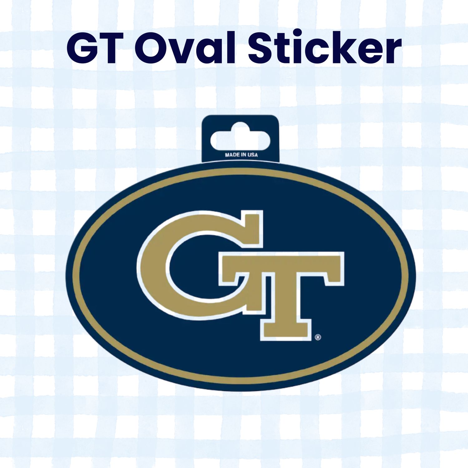 Georgia Tech - GT Oval Sticker